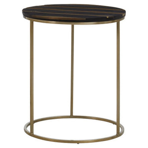 Aris Black And Gold Side Table