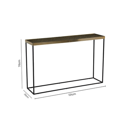 Akola Gold Console Table