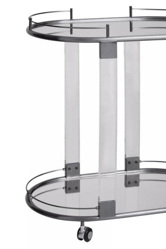 Oria Drinks Trolley in Metallic Frame - Image 8