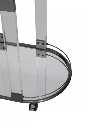 Oria Drinks Trolley in Metallic Frame - Image 10