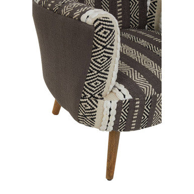 Cefena Grey And White Chair