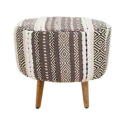 Cefena Grey And White Stool
