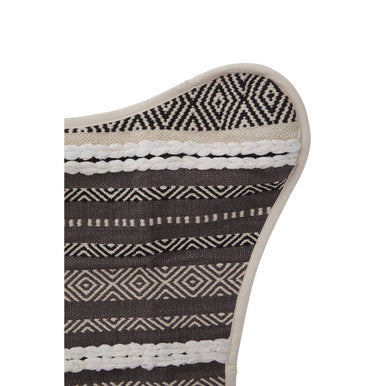 Cefena Grey And White Butterfly Chair