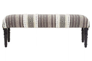 Cefena Grey And White Bench