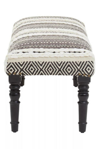 Cefena Grey And White Bench - Image 4