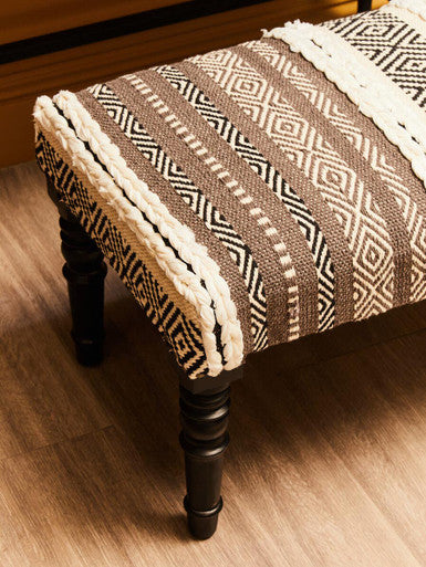 Cefena Grey And White Bench - Image 5