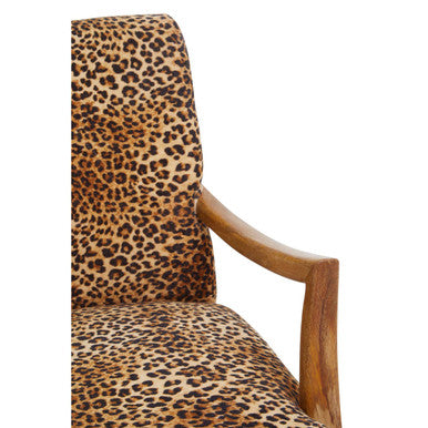 Cefena Leopard Print Chair