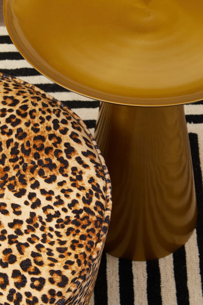 Cefena Leopard Print Stool