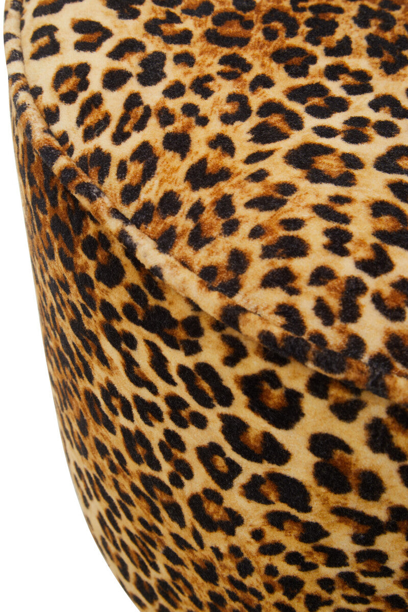 Cefena Leopard Print Stool