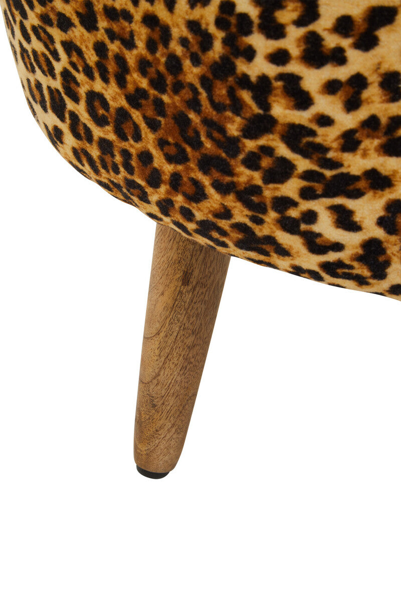 Cefena Leopard Print Stool - Image 9