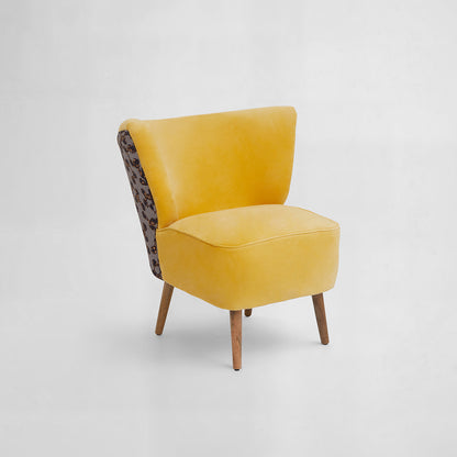 Cefena Yellow Print Chair