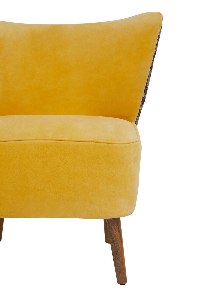 Cefena Yellow Print Chair