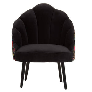 Cefena Peacock Design Scalloped Chair