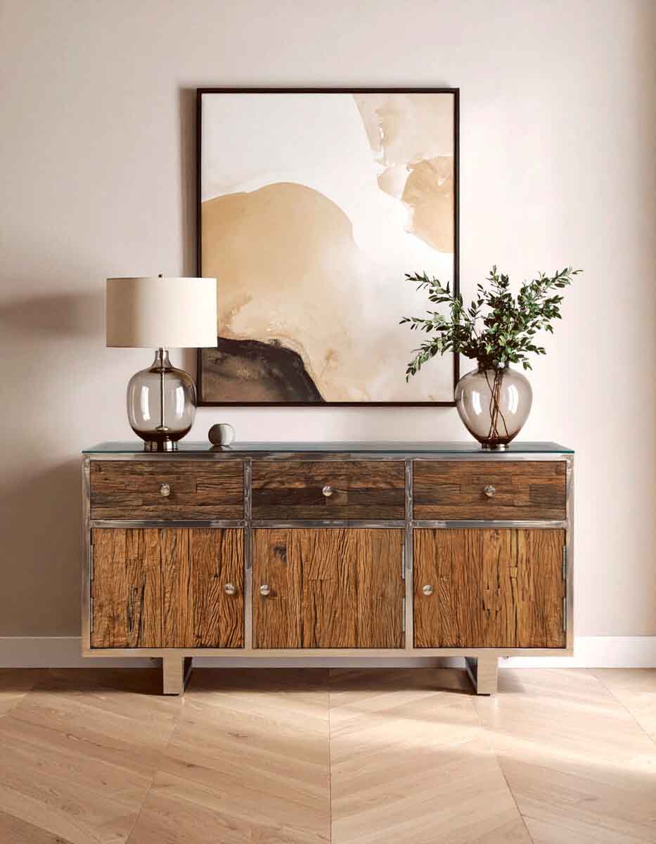 Kerala Natural Wood Sideboard