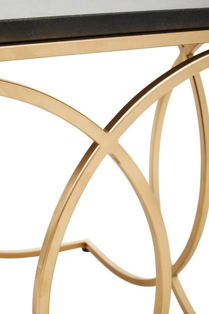 Kia Black Top Side Table