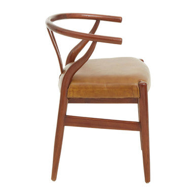 Kendari Cow Camel Leather Chair