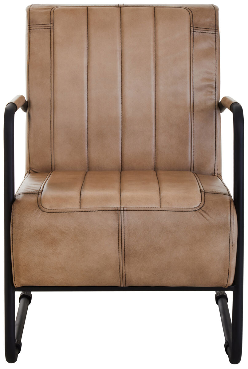 Buffalo Grey Leather Armchair