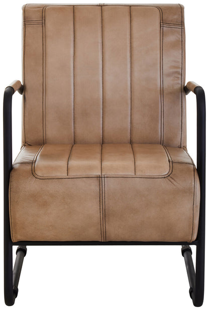 Buffalo Grey Leather Armchair
