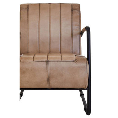 Buffalo Grey Leather Armchair - Image 8