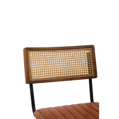 Buffalo Tan Leather Dining Chair