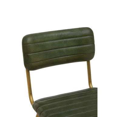 Buffalo Green Leather Dining Chair - Image 6