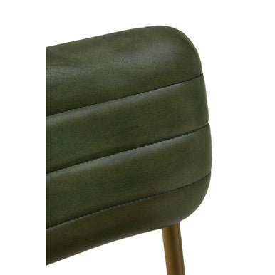 Buffalo Green Leather Dining Chair