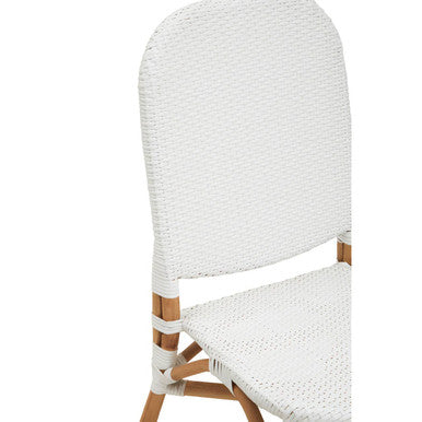 Manado Natural and White Rattan Dining Chair