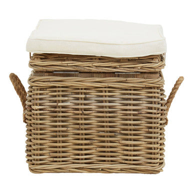Java Natural Rattan Storage Stool