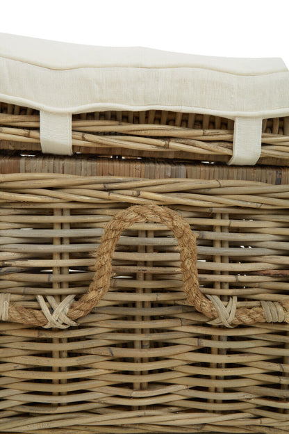Java Natural Rattan Storage Stool