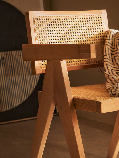 Cebu Natural Cane and Beech Wood Dining Chair