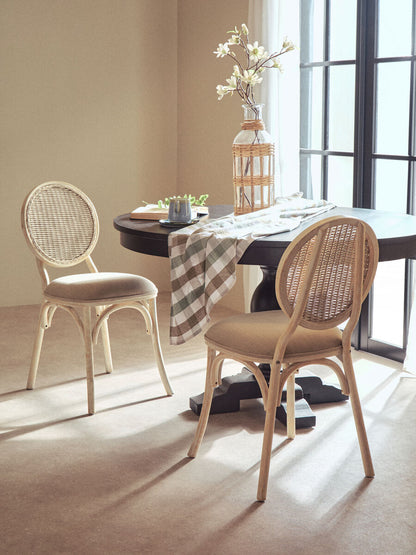 Cebu White Wash Elm Wood Dining Chair