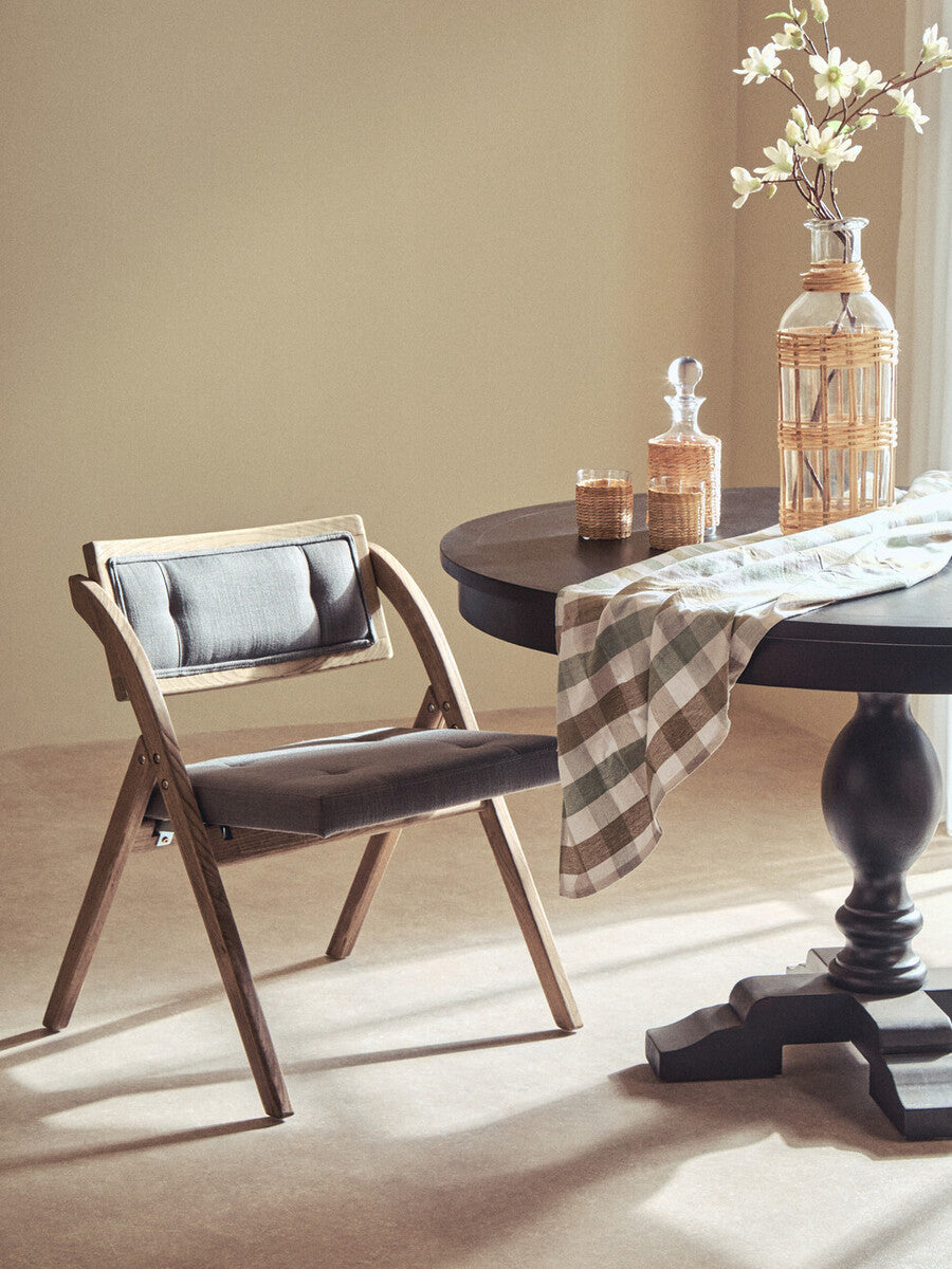 Cebu Grey Wash Elm Wood Folding Chair - Image 4