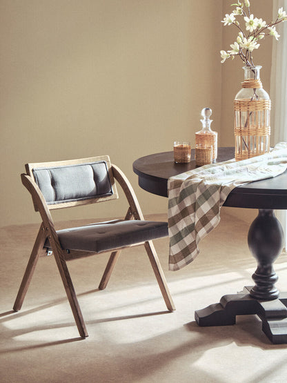 Cebu Grey Wash Elm Wood Folding Chair