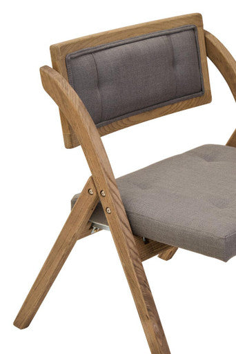 Cebu Grey Wash Elm Wood Folding Chair - Image 8