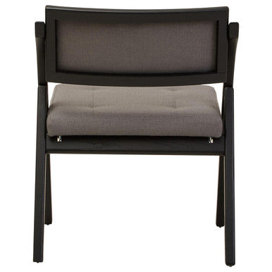 Cebu Grey and Black Elm Wood Folding Chair - Image 6