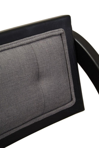 Cebu Grey and Black Elm Wood Folding Chair - Image 10