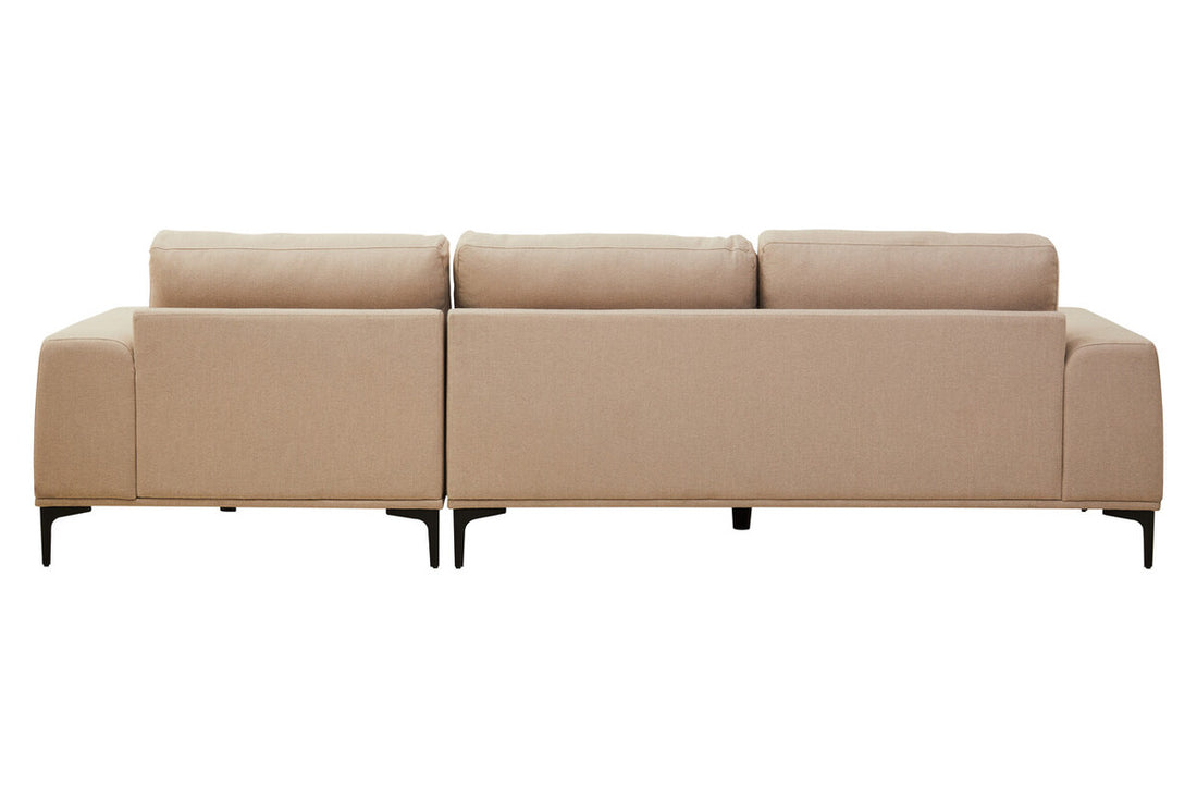 3 Seater Natural Fabric Right Chaise Sofa, Toulon - Image 5