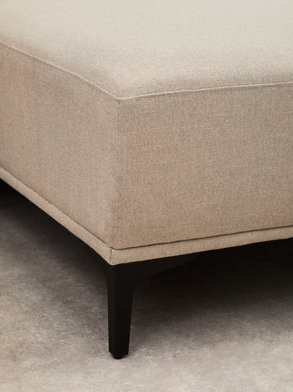 3 Seater Natural Fabric Right Chaise Sofa, Toulon