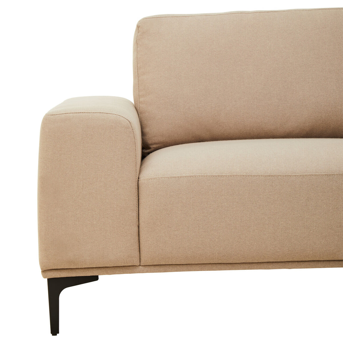 3 Seater Natural Fabric Right Chaise Sofa, Toulon - Image 15