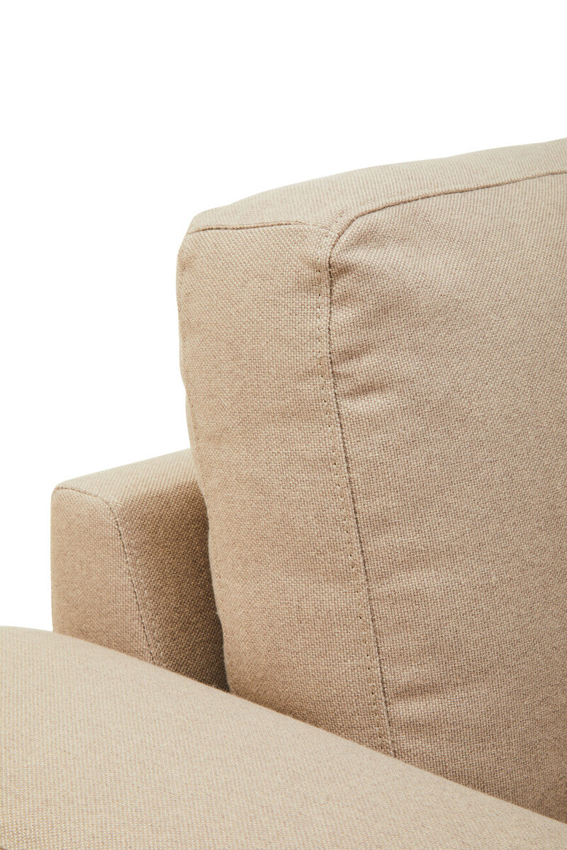 3 Seater Natural Fabric Right Chaise Sofa, Toulon - Image 20