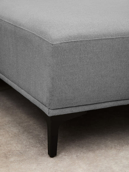 Toulon 3 Seat Grey Fabric Right Chaise Sofa