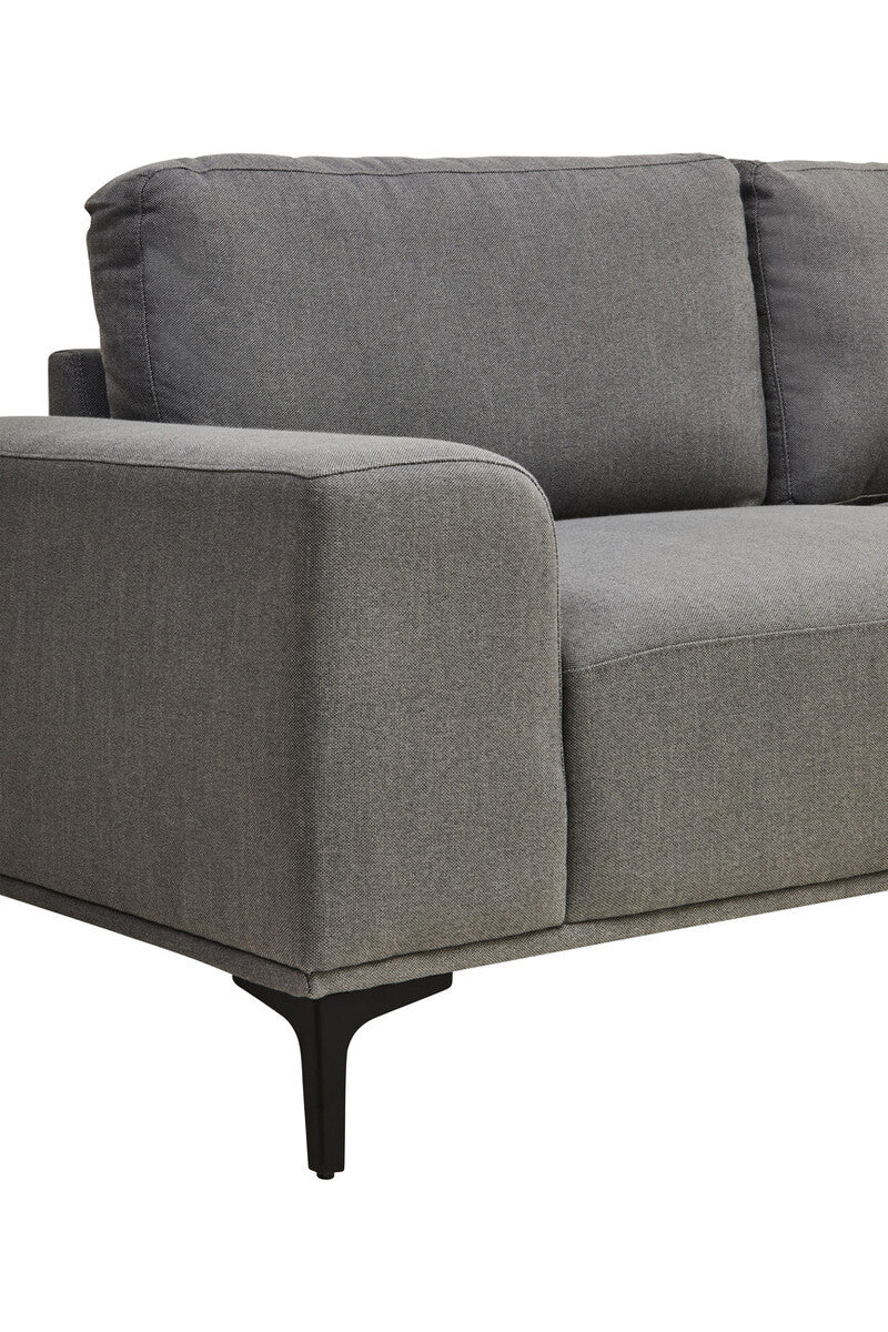 3 Seater Grey Fabric Right Chaise Sofa, Toulon - Image 21