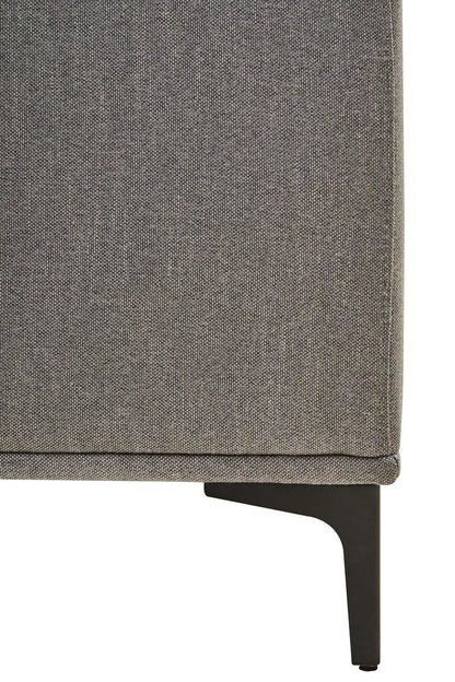 Toulon 3 Seat Grey Fabric Right Chaise Sofa