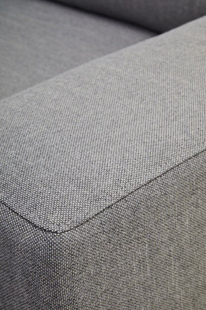 Toulon 3 Seat Grey Fabric Right Chaise Sofa