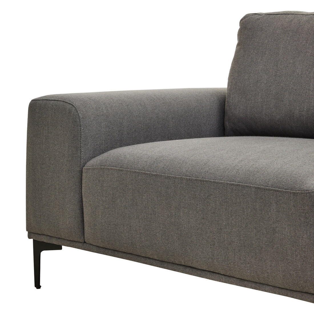 3 Seater Grey Fabric Right Chaise Sofa, Toulon - Image 25