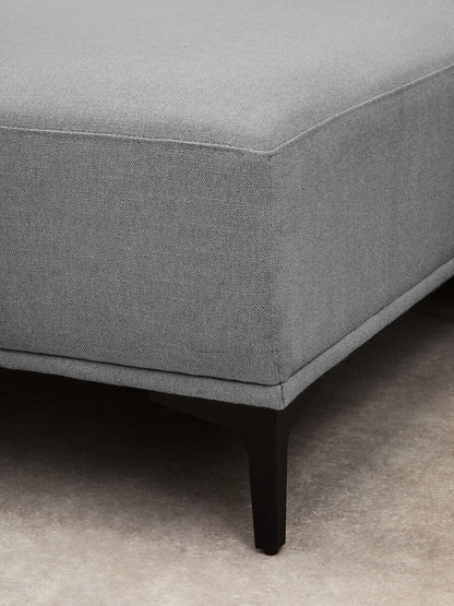 Toulon 3 Seat Grey Fabric Left Chaise Sofa