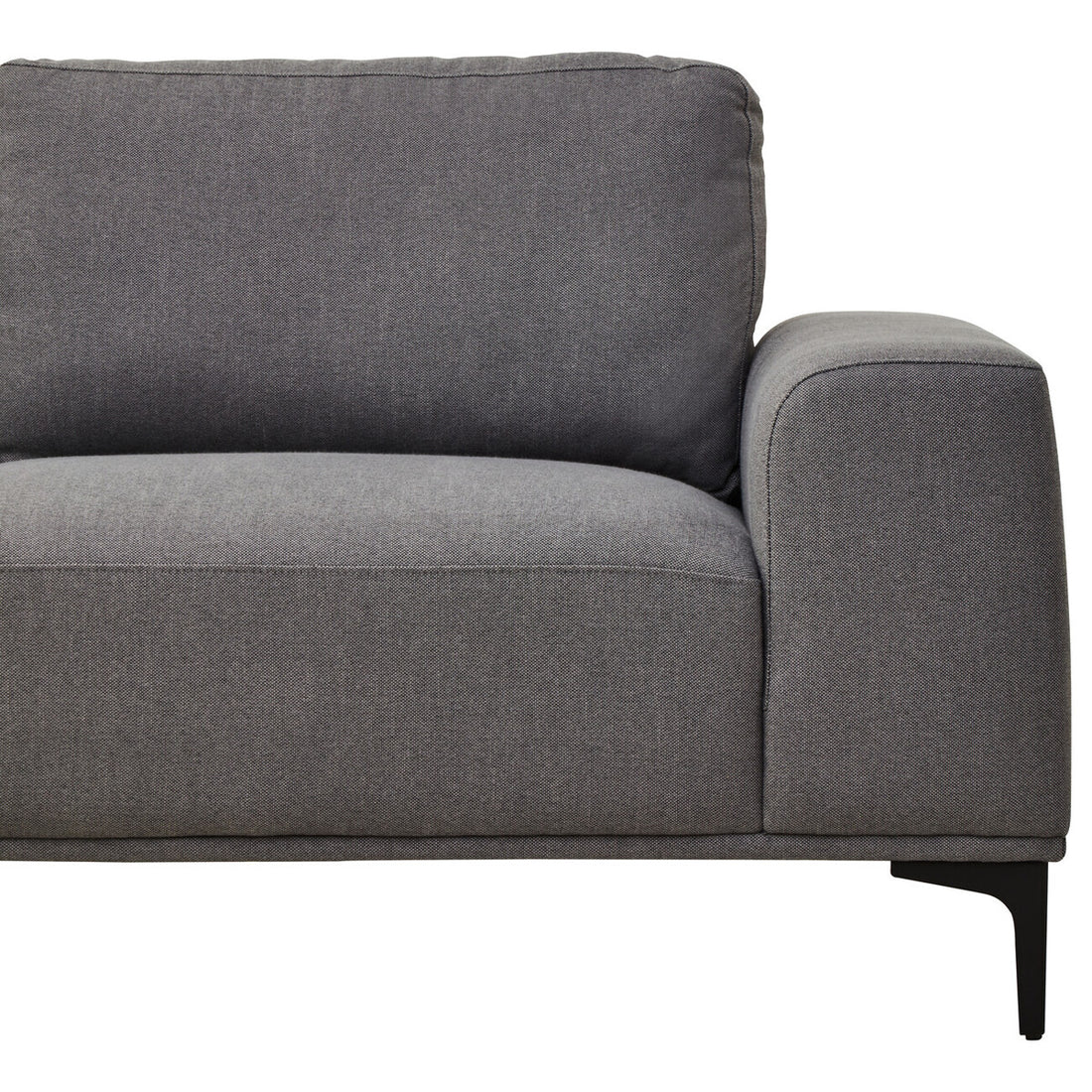 3 Seater Grey Fabric Left Chaise Sofa, Toulon - Image 15