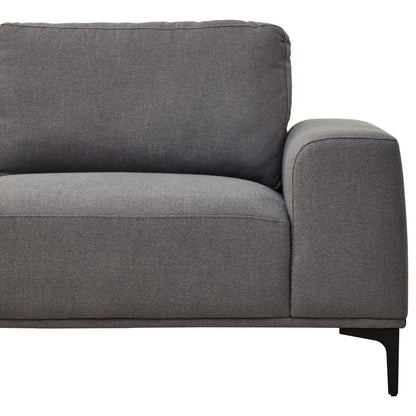 Toulon 3 Seat Grey Fabric Left Chaise Sofa