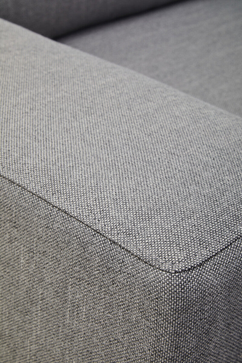 3 Seater Grey Fabric Left Chaise Sofa, Toulon - Image 19