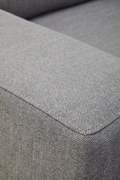 Toulon 3 Seat Grey Fabric Left Chaise Sofa